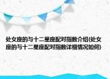 处女座的与十二星座配对指数介绍(处女座的与十二星座配对指数详细情况如何)
