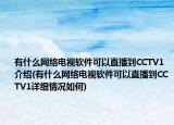 有什么网络电视软件可以直播到CCTV1介绍(有什么网络电视软件可以直播到CCTV1详细情况如何)