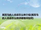 属双马的人命运怎么样介绍(属双马的人命运怎么样详细情况如何)