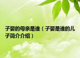 子婴的母亲是谁（子婴是谁的儿子简介介绍）