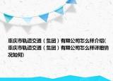 重庆市轨道交通（集团）有限公司怎么样介绍(重庆市轨道交通（集团）有限公司怎么样详细情况如何)