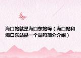 海口站就是海口东站吗（海口站和海口东站是一个站吗简介介绍）