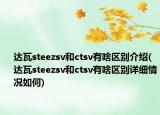达瓦steezsv和ctsv有啥区别介绍(达瓦steezsv和ctsv有啥区别详细情况如何)