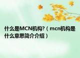 什么是MCN机构?（mcn机构是什么意思简介介绍）