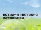葡萄干是碱性吗（葡萄干是酸性还是碱性食物简介介绍）