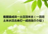 看图猜成语一土日羽米古（一羽月土米水日古余打一成语简介介绍）