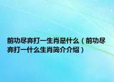 前功尽弃打一生肖是什么（前功尽弃打一什么生肖简介介绍）