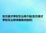 东方德才学校怎么样介绍(东方德才学校怎么样详细情况如何)