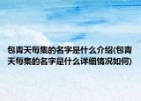 包青天每集的名字是什么介绍(包青天每集的名字是什么详细情况如何)