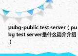 pubg-public test server（pubg test server是什么简介介绍）