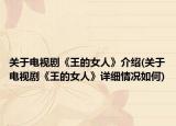 关于电视剧《王的女人》介绍(关于电视剧《王的女人》详细情况如何)