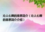 沁人心脾的意思简介（沁人心脾的意思简介介绍）