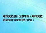 耶斯莫拉是什么意思啊（耶斯莫拉到底是什么意思简介介绍）