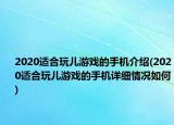 2020适合玩儿游戏的手机介绍(2020适合玩儿游戏的手机详细情况如何)