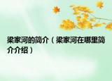 梁家河的简介（梁家河在哪里简介介绍）