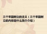 三个牢固树立的含义（三个牢固树立的内容是什么简介介绍）