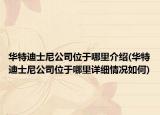 华特迪士尼公司位于哪里介绍(华特迪士尼公司位于哪里详细情况如何)