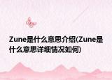 Zune是什么意思介绍(Zune是什么意思详细情况如何)