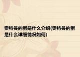 奥特曼的蛋是什么介绍(奥特曼的蛋是什么详细情况如何)