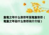耋耄之年什么意思年至耄耋意思（耄耋之年是什么意思简介介绍）
