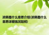 浓荫是什么意思介绍(浓荫是什么意思详细情况如何)