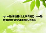 qiou是拼音的什么字介绍(qiou是拼音的什么字详细情况如何)