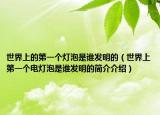 世界上的第一个灯泡是谁发明的（世界上第一个电灯泡是谁发明的简介介绍）