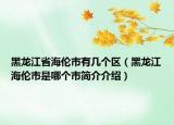 黑龙江省海伦市有几个区（黑龙江海伦市是哪个市简介介绍）