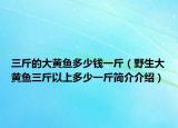 三斤的大黄鱼多少钱一斤（野生大黄鱼三斤以上多少一斤简介介绍）