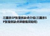三国杀SP张宝优缺点介绍(三国杀SP张宝优缺点详细情况如何)