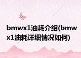bmwx1油耗介绍(bmwx1油耗详细情况如何)