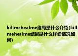 killmehealme结局是什么介绍(killmehealme结局是什么详细情况如何)