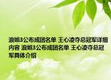 浪姐3公布成团名单 王心凌夺总冠军详细内容 浪姐3公布成团名单 王心凌夺总冠军具体介绍