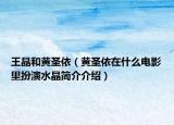 王晶和黄圣依（黄圣依在什么电影里扮演水晶简介介绍）