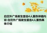白宫外广场发生雷击4人重伤详细内容 白宫外广场发生雷击4人重伤具体介绍