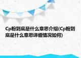 Cp粉到底是什么意思介绍(Cp粉到底是什么意思详细情况如何)