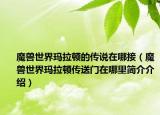 魔兽世界玛拉顿的传说在哪接（魔兽世界玛拉顿传送门在哪里简介介绍）