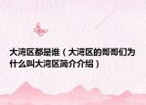 大湾区都是谁（大湾区的哥哥们为什么叫大湾区简介介绍）