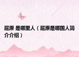 屈原 是哪里人（屈原是哪国人简介介绍）