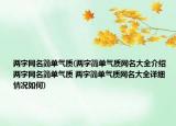 两字网名简单气质(两字简单气质网名大全介绍 两字网名简单气质 两字简单气质网名大全详细情况如何)