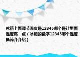 冰箱上面调节温度是12345哪个是让里面温度高一点（冰箱的数字12345哪个温度低简介介绍）