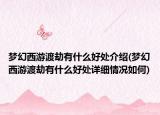 梦幻西游渡劫有什么好处介绍(梦幻西游渡劫有什么好处详细情况如何)