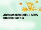 贝斯和吉他的区别是什么（贝斯和吉他的区别简介介绍）