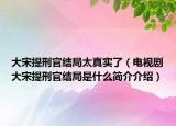 大宋提刑官结局太真实了（电视剧大宋提刑官结局是什么简介介绍）