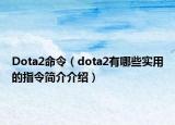 Dota2命令（dota2有哪些实用的指令简介介绍）