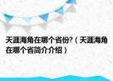 天涯海角在哪个省份?（天涯海角在哪个省简介介绍）