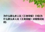为什么那么多人玩《王者荣耀》介绍(为什么那么多人玩《王者荣耀》详细情况如何)