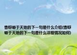 寄蜉蝣于天地的下一句是什么介绍(寄蜉蝣于天地的下一句是什么详细情况如何)