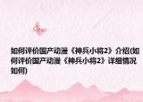 如何评价国产动漫《神兵小将2》介绍(如何评价国产动漫《神兵小将2》详细情况如何)