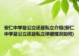 安仁中学是公立还是私立介绍(安仁中学是公立还是私立详细情况如何)